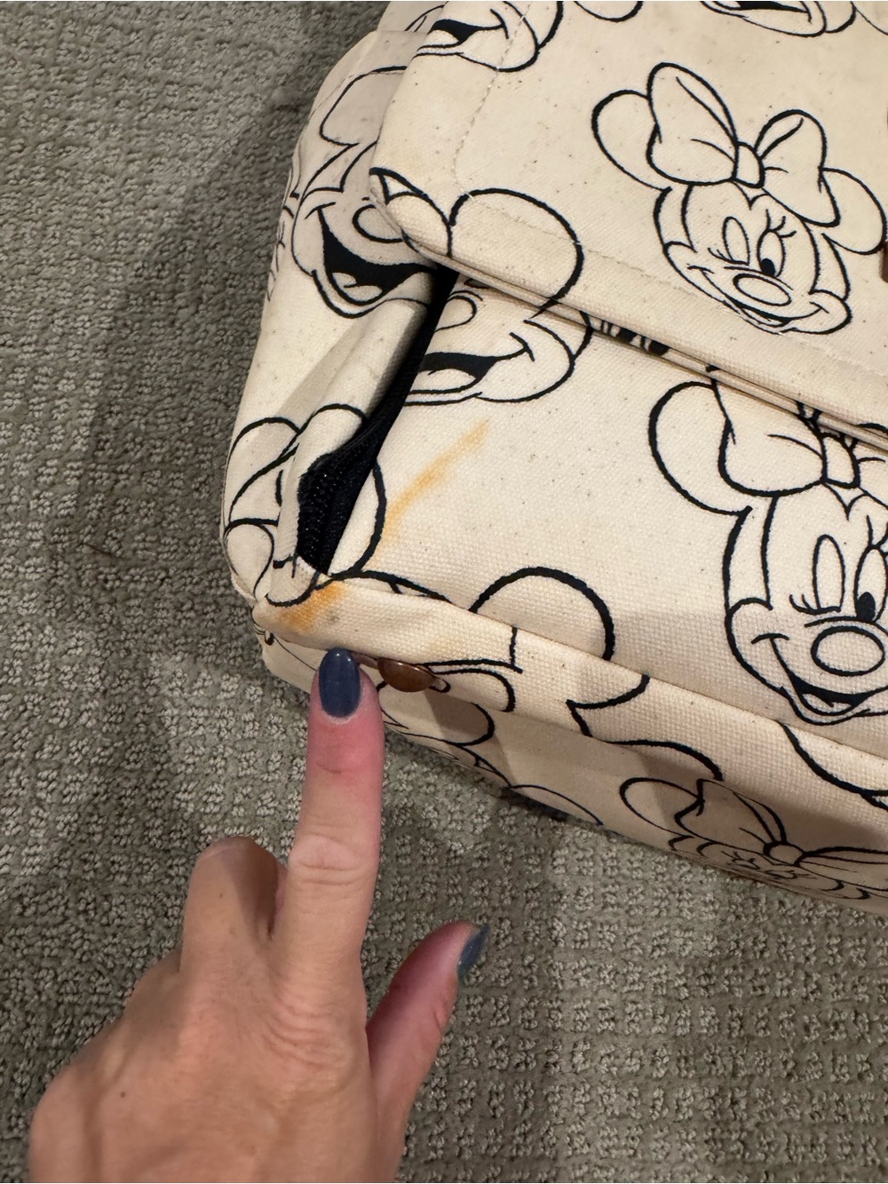 petunia pickle bottom Disney Sketchbook Diaper Bag Lot with Mickey Bag Ring - Picture 5 of 11